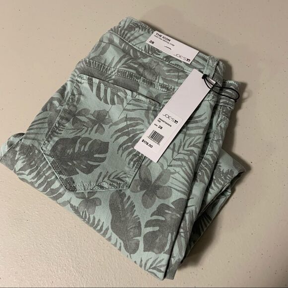 🆕 Joe’s Jeans Tropical The Icon Midrise Skinny Crop Raw-cuff in Sky Gray - Picture 3 of 8